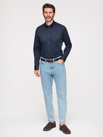 Ombre Regular fit Zakelijk overhemd in Blauw