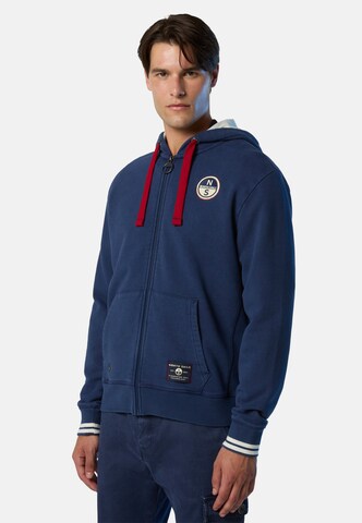 Veste de survêtement North Sails en bleu : devant