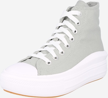 CONVERSE Magas szárú sportcipők 'Chuck Taylor All Star Move' - szürke: elől