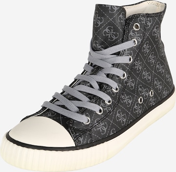 GUESS Sneakers hoog 'Ederle' in Zwart: voorkant