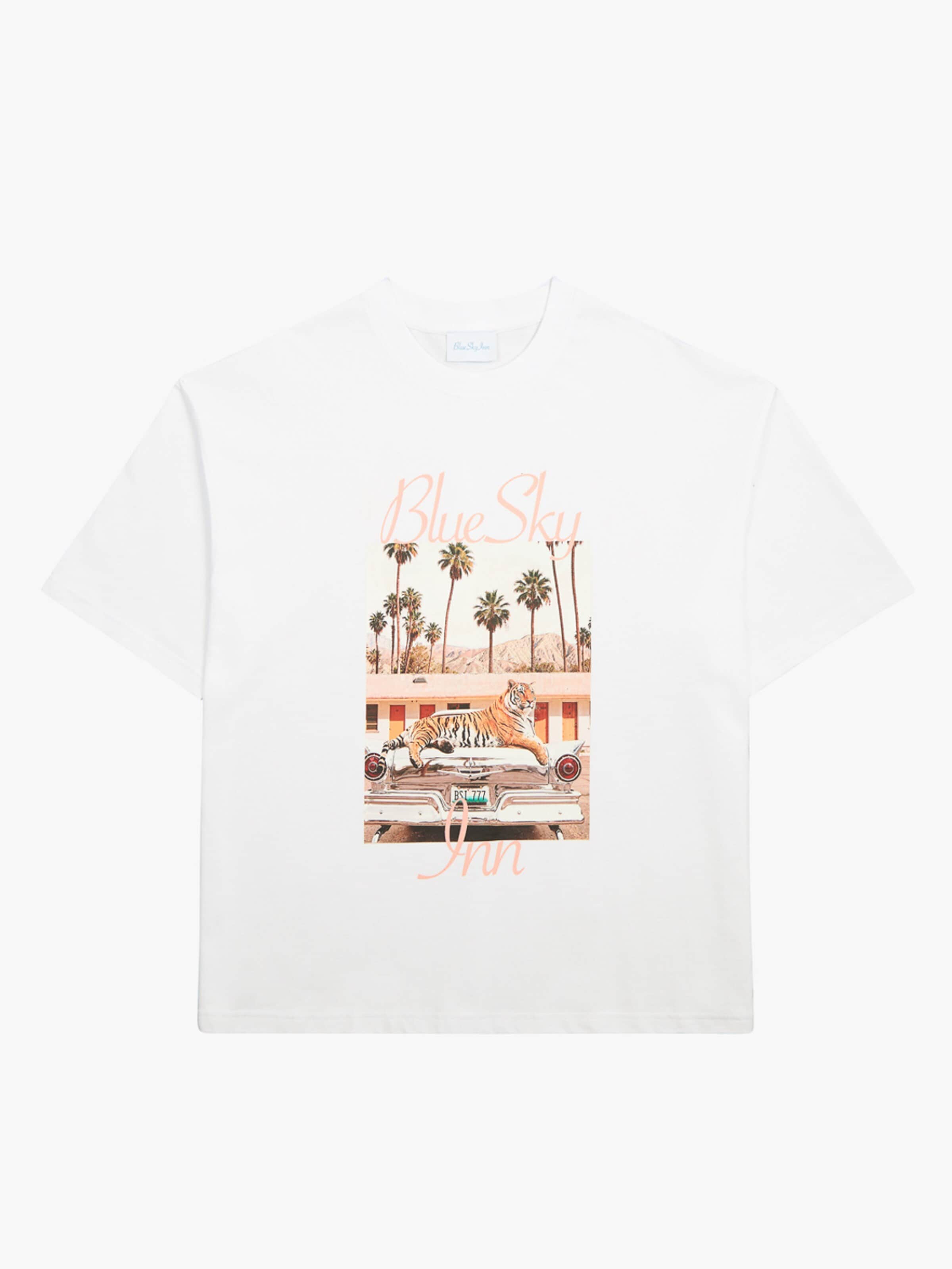 BLUE SKY INN Shirt 'Tiger' in White: front