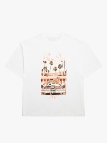 BLUE SKY INN - Camiseta 'Tiger' en blanco: frente
