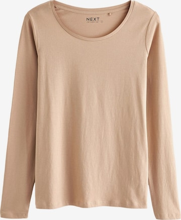 Next Shirt in Beige: voorkant