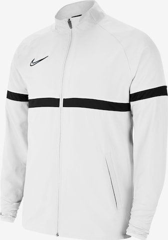 NIKE Athletic Jacket 'Academy 21' in White: front