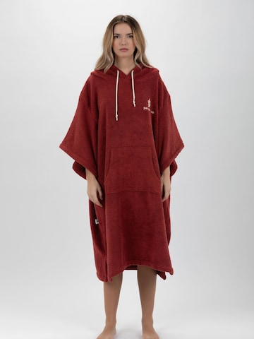 Pacifique Sud Sport-Bademantel 'Surf' in Rot