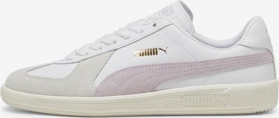 PUMA Baskets basses 'Army Trainer' en beige / or / violet pastel / blanc, Vue avec produit