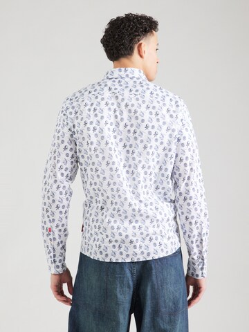 JOOP! Jeans Regular fit Button Up Shirt 'Hanson' in White