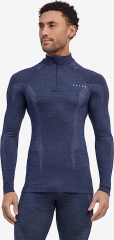 FALKE Base Layer in Blau: Vorderseite
