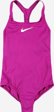 NIKE Sportbadeanzug in Lila: front