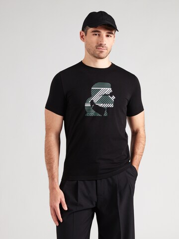 Karl Lagerfeld - Camisa em preto: frente