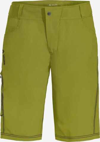 VAUDE Regular Outdoor Pants 'Ledro' in Green: front