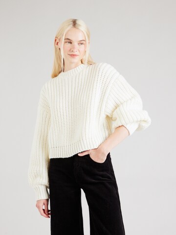 florence by mills exclusive for ABOUT YOU Sweater 'Mellow Marshmallow' in White: front