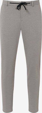 Pantalon à plis '3938-3328' Thomas Goodwin en gris : devant