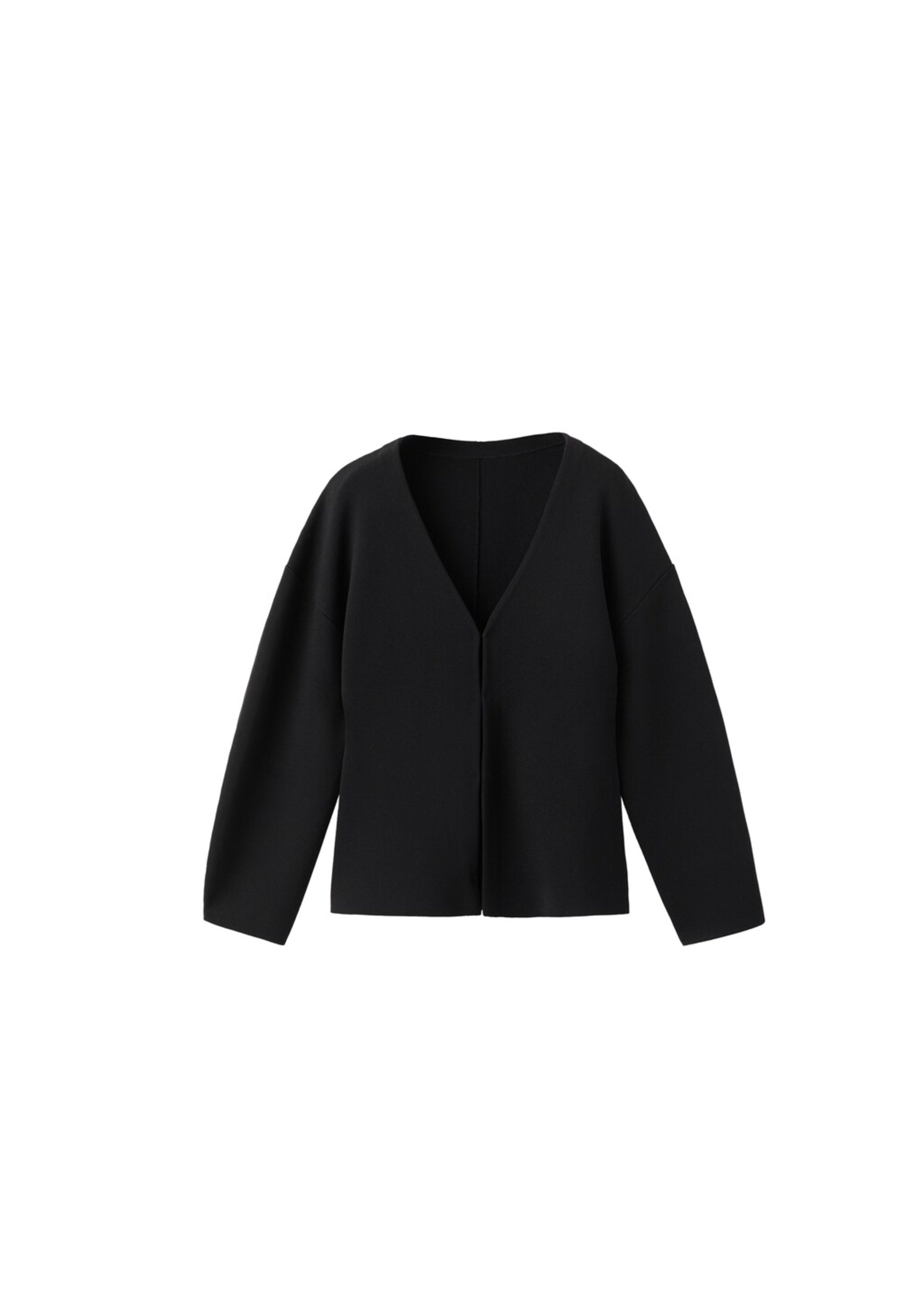 MANGO Knit Cardigan 'Sofis' in Black: front