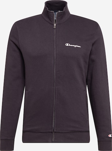 Champion Authentic Athletic Apparel Sweatjacke in Schwarz: predná strana