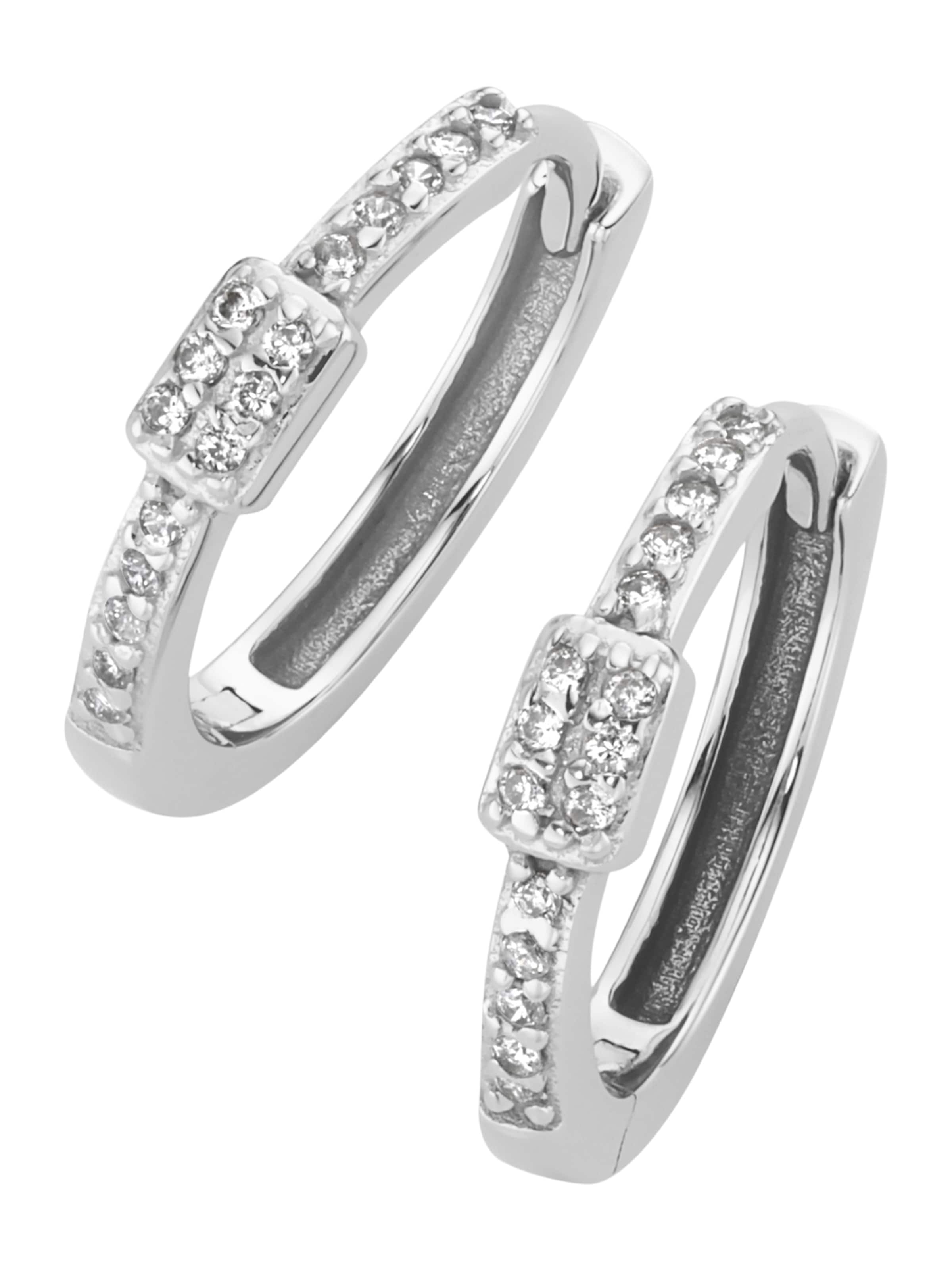 Boucles d'oreilles Luigi Merano en argent : devant