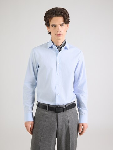 Coupe slim Chemise Michael Kors en bleu : devant