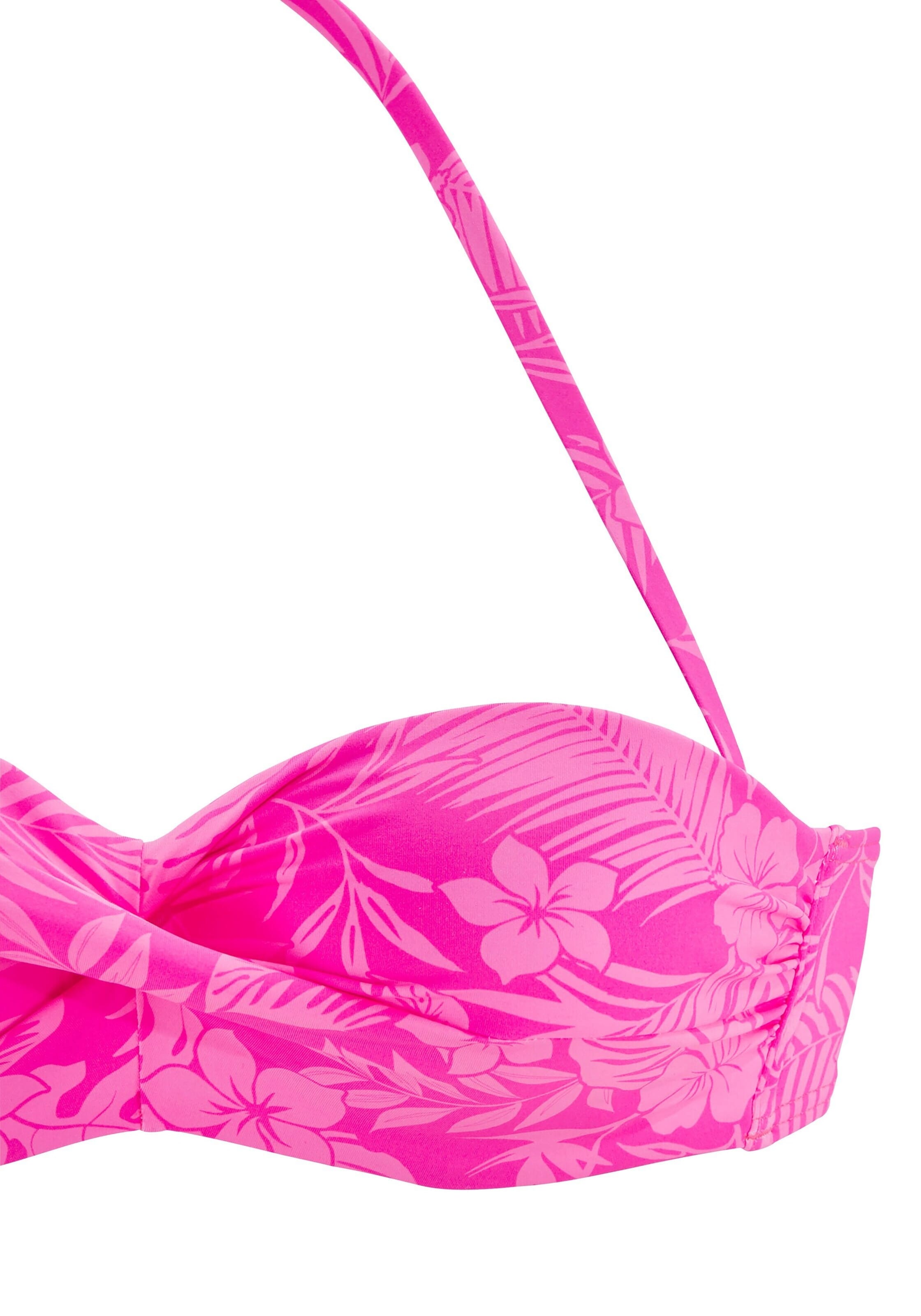 VENICE BEACH Бандо Верх бикини в Ярко-розовый