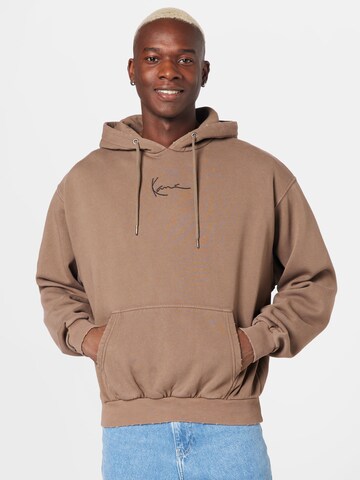 Sweat-shirt Karl Kani en marron : devant