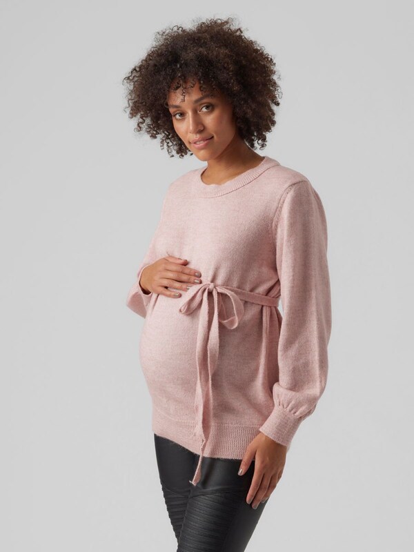 MAMALICIOUS Sweater 'MLNEWANNE' in Dusky Pink