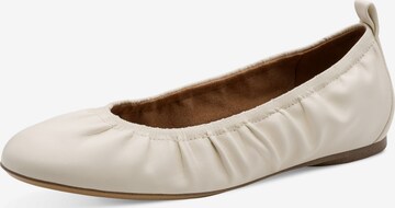Tamaris Ballerina in Weiß: Vorderseite