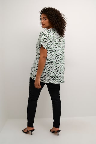 KAFFE CURVE Blouse 'Anny' in Green