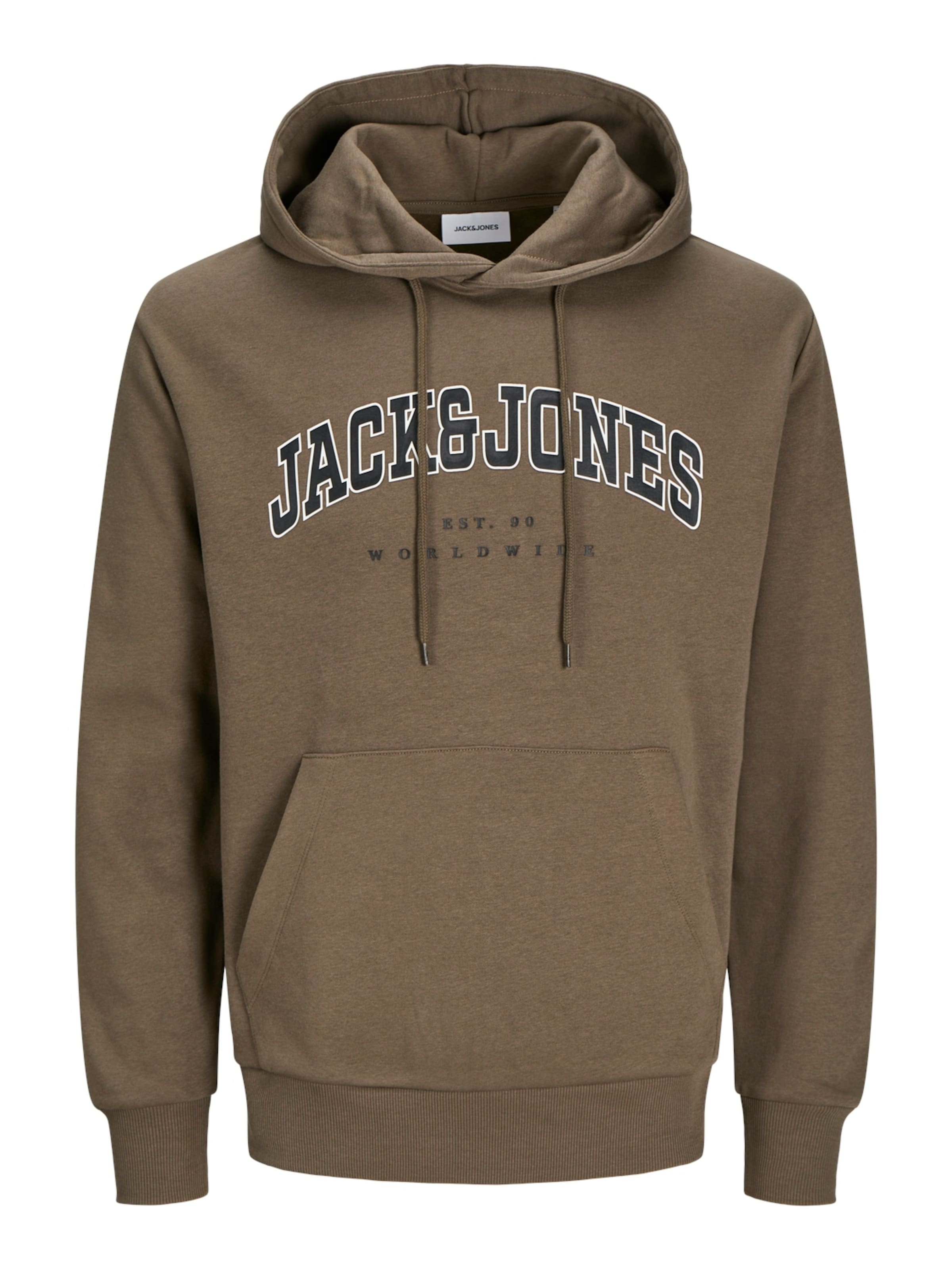 JACK & JONES Sweatshirt 'JJECaleb' in Braun: Vorderseite