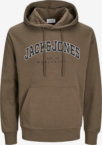 JACK & JONES Свитшот 'JJECaleb' в Коричневый: спереди