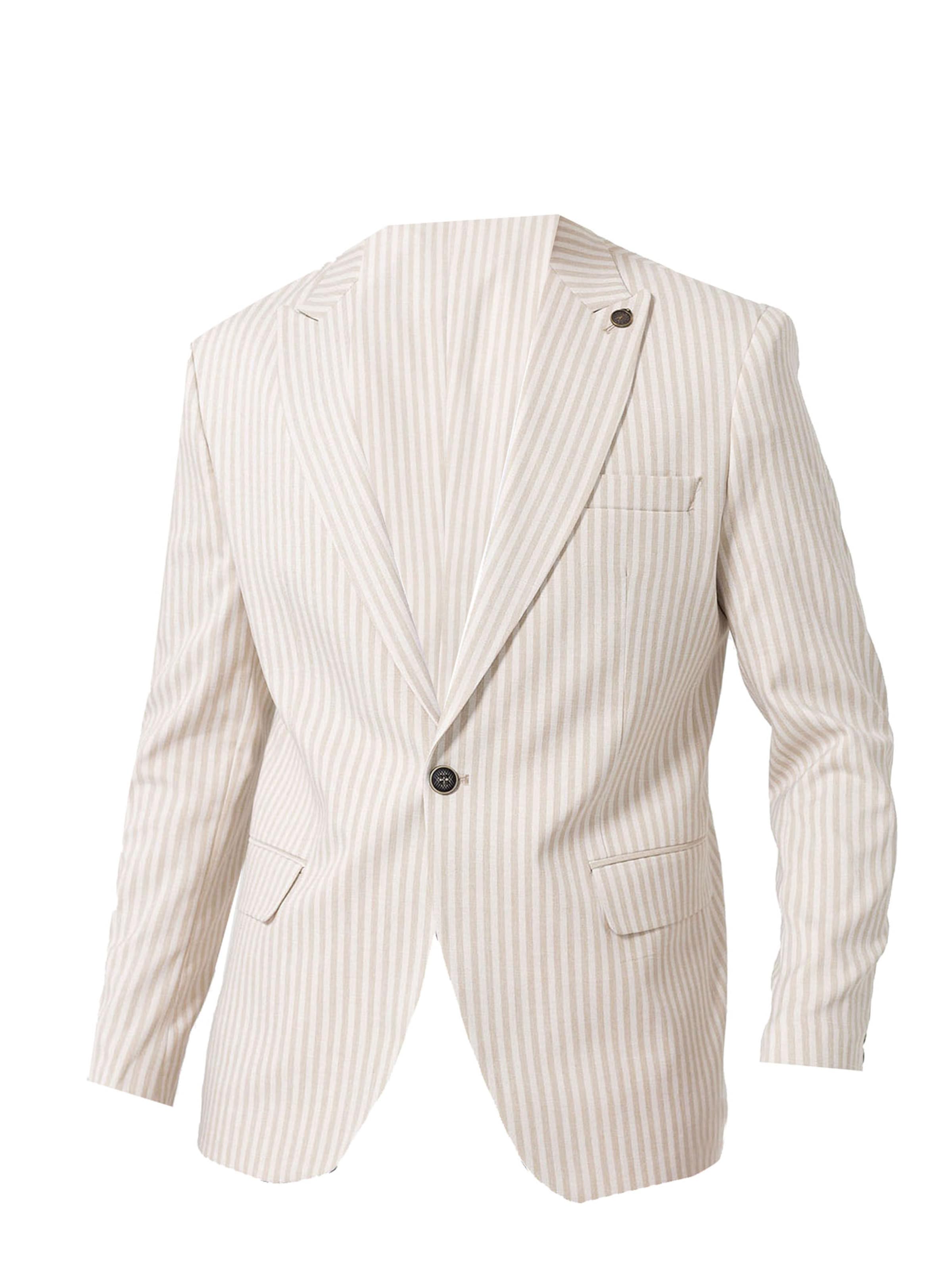 Daniel Hills Slim fit Marynarka biznesowa w kolorze beżowy: przód