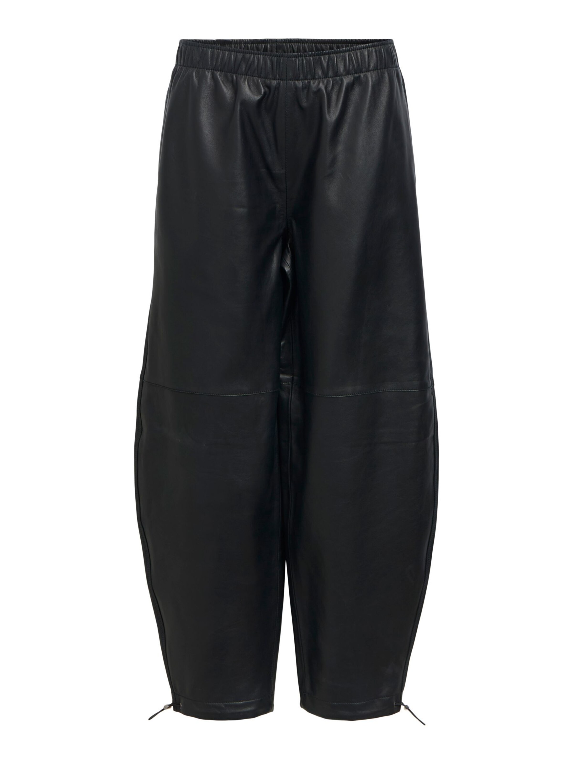 OBJECT Wide leg Trousers 'Ballon' in Black: front