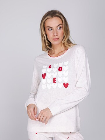Rebelle Pyjama 'Endless Love' in Beige