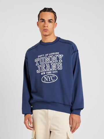 Tommy Jeans Sweatshirt 'Prep Explorer' in Blau: Vorderseite