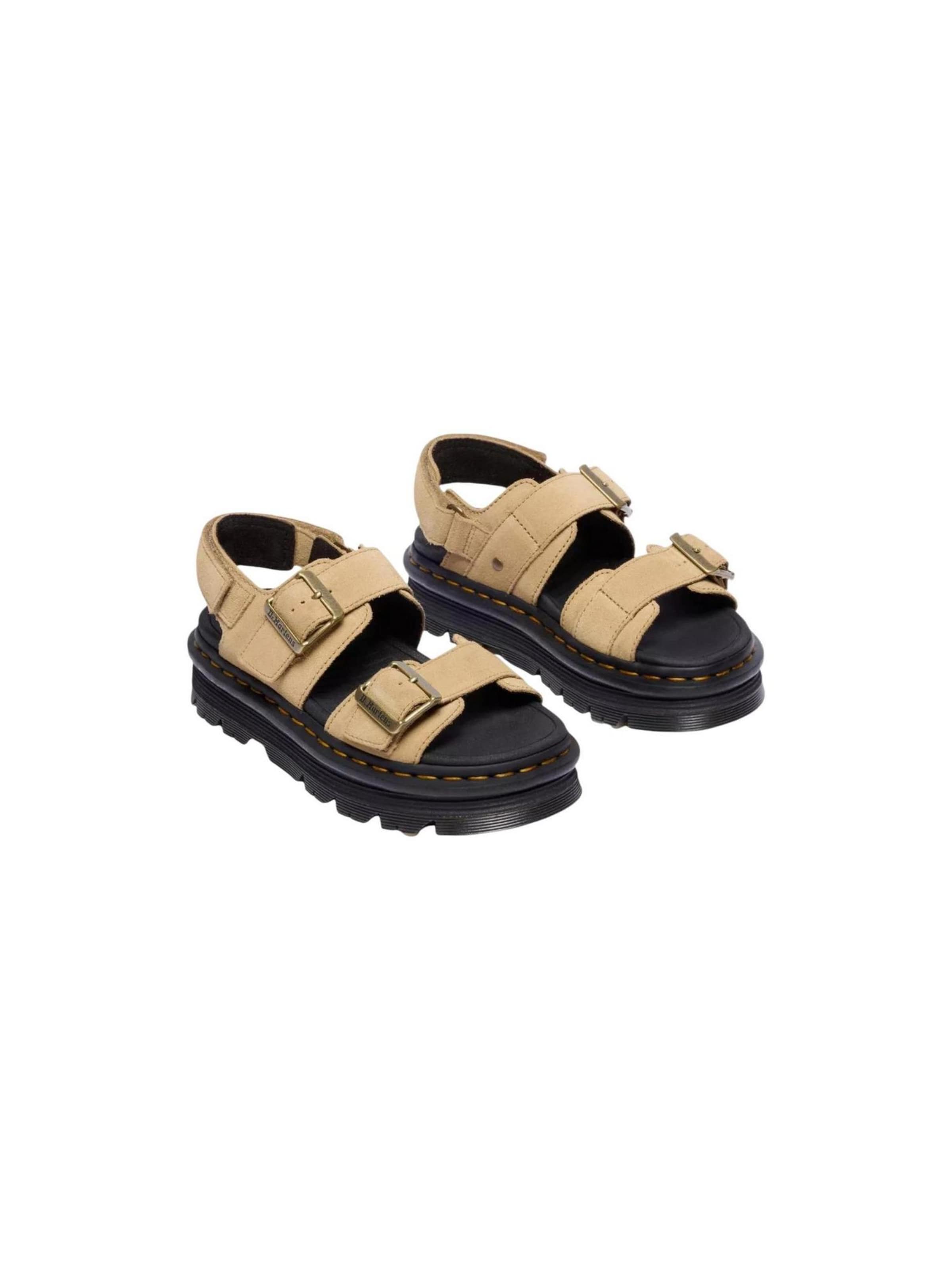 Dr. Martens Sandal 'Zebzag Sandal Savannah Tan Eh Suede 42689200' in Beige