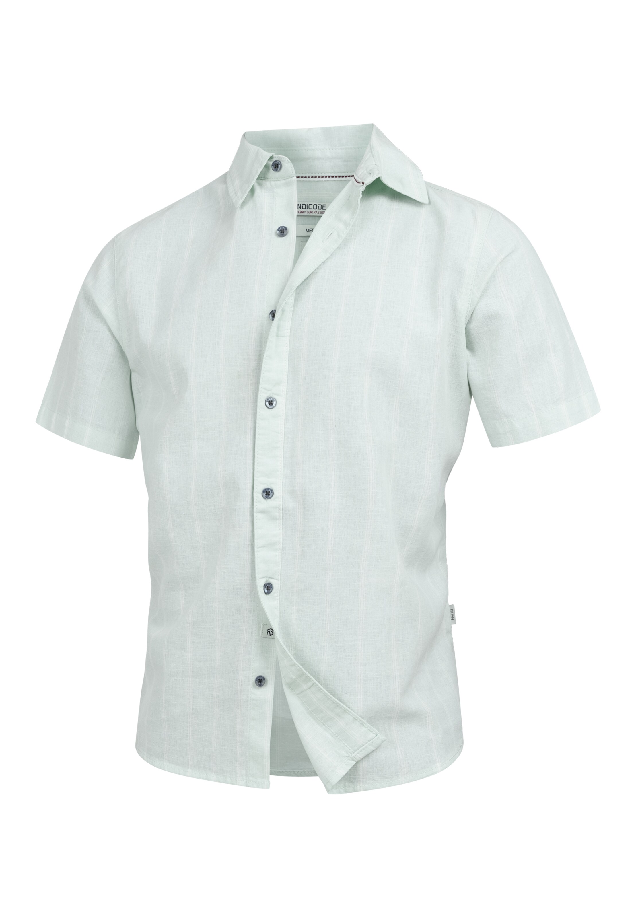 INDICODE JEANS Overhemd ' INTrypper ' in Blauw: voorkant