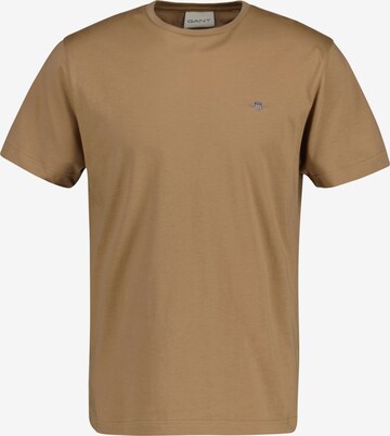 T-Shirt GANT en marron : devant