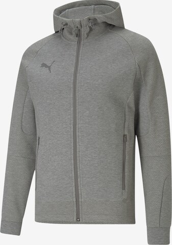 PUMA Sportsweatjacke 'TeamCUP' in Grau