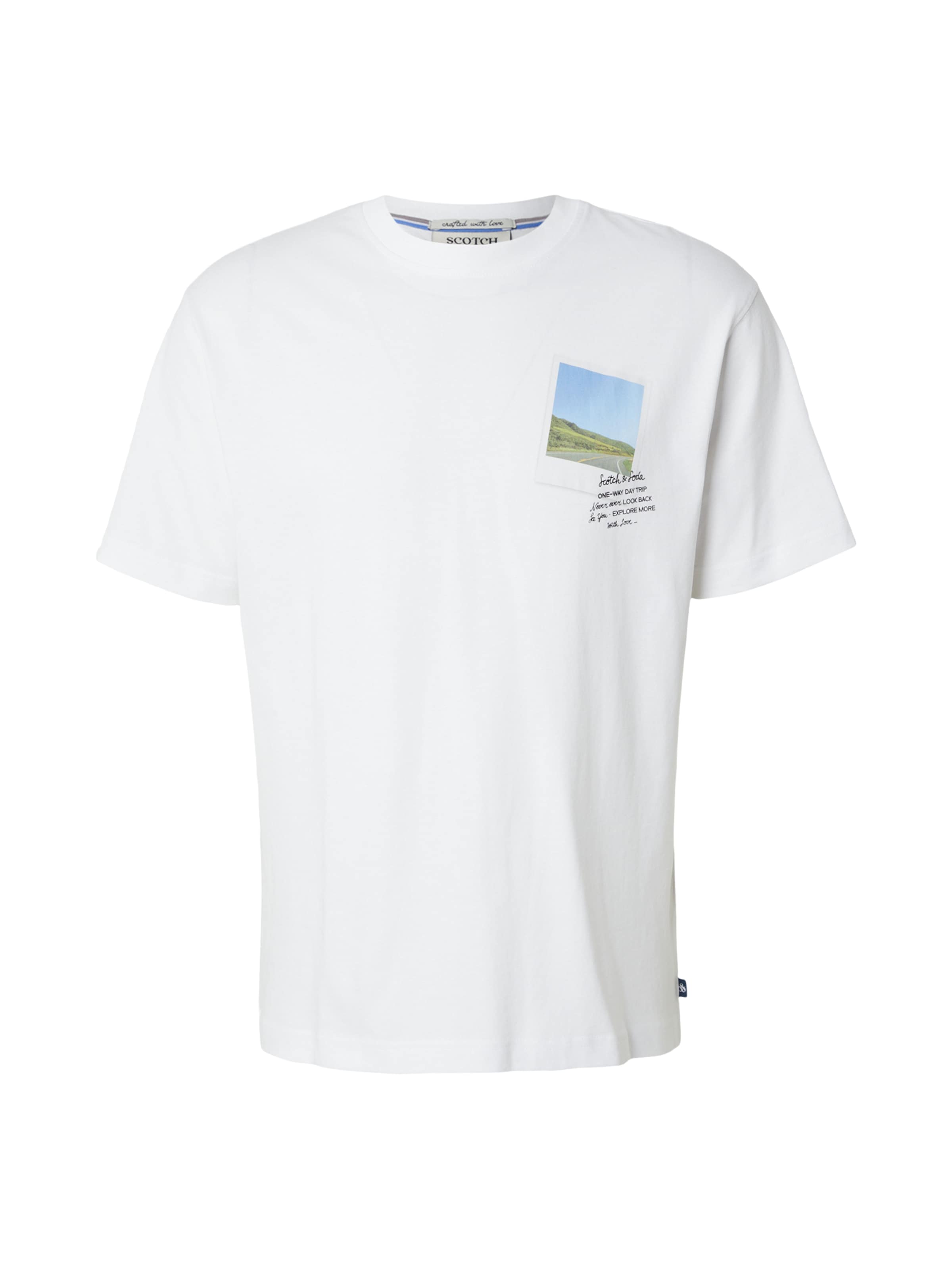 SCOTCH & SODA Camisa em azul claro / rosa / preto / branco, Vista do artigo