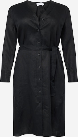 Camicia da donna di Calvin Klein Curve in nero: frontale