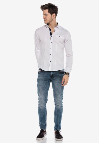 CIPO & BAXX Regular fit Button Up Shirt in White