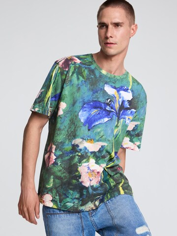 Desigual - Camiseta en verde: frente