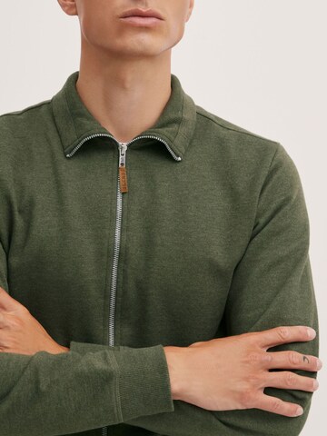 BLEND Sweatvest 'Alio' in Groen