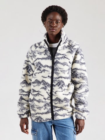 Veste en polaire fonctionnelle 4F en beige : devant