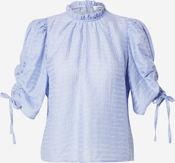 Chemisier 'Charlie' co'couture en bleu : devant