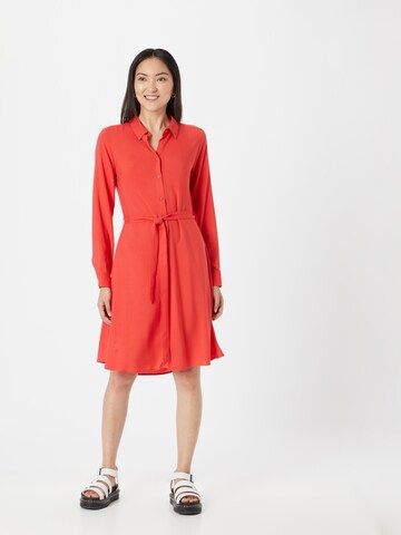 ICHI Shirt dress 'Main' in Red: front