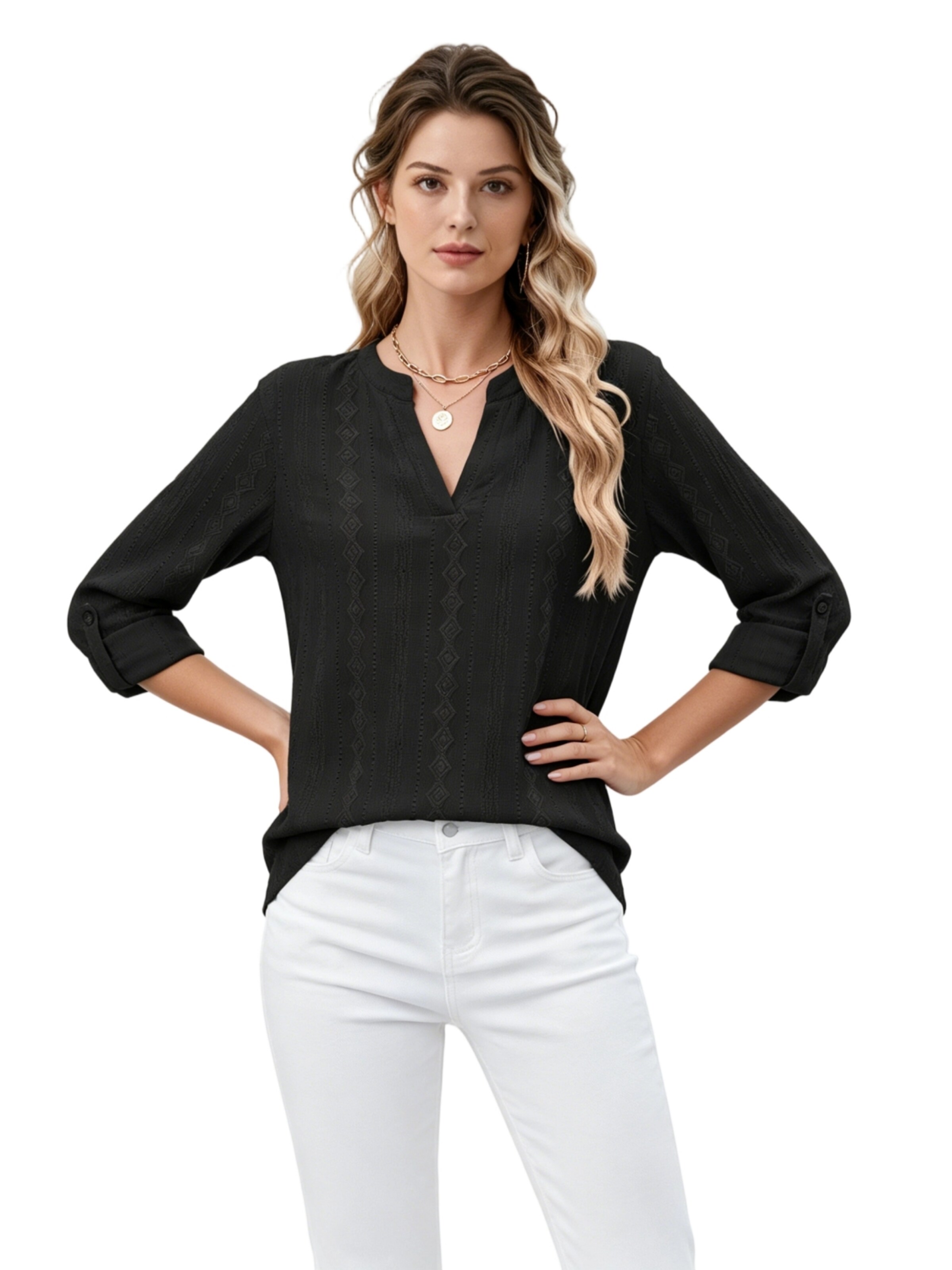 Yesfashion Bluse‌‌‌‌‌‌‌‌‌ in Schwarz