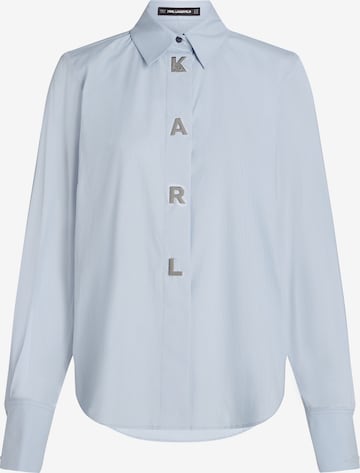 Karl Lagerfeld Blúzka - Modrá: predná strana