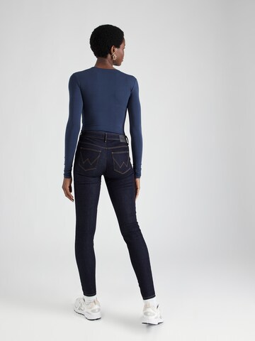 WRANGLER Skinny Kavbojke | modra barva