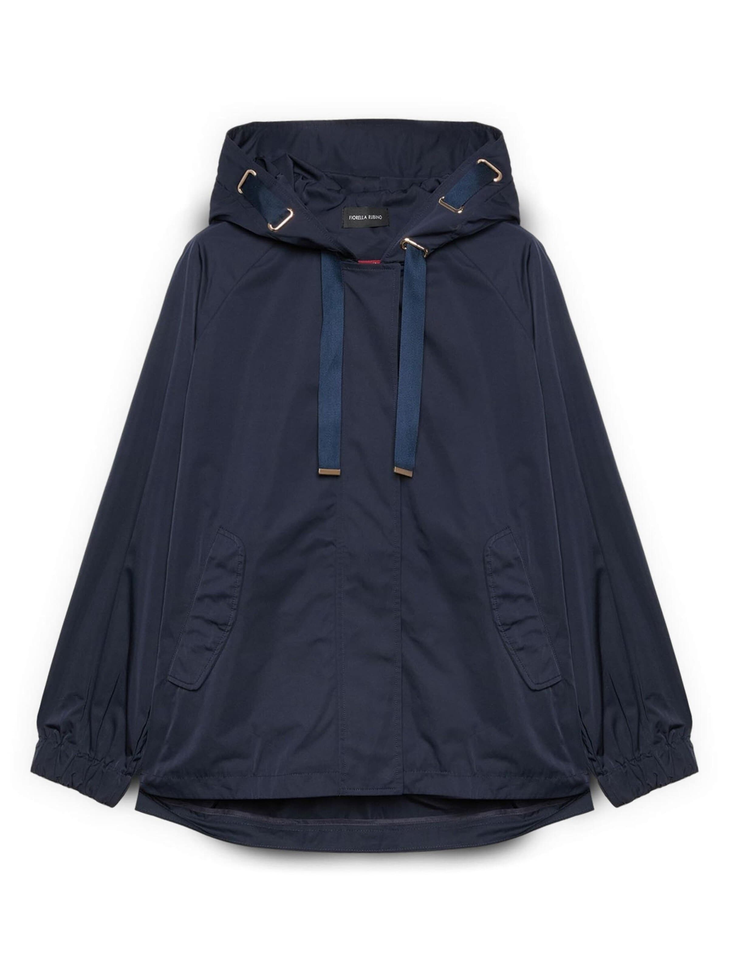 Fiorella Rubino Wintermantel in Blauw: voorkant