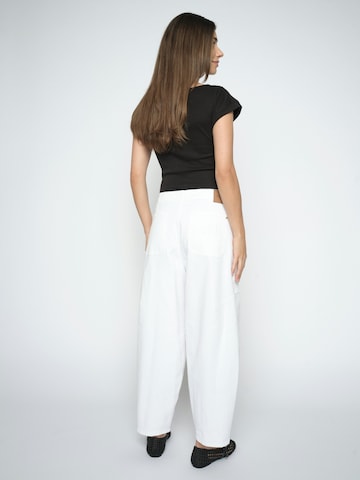 Loosefit Jean ' Rosy ' MOS MOSH en blanc