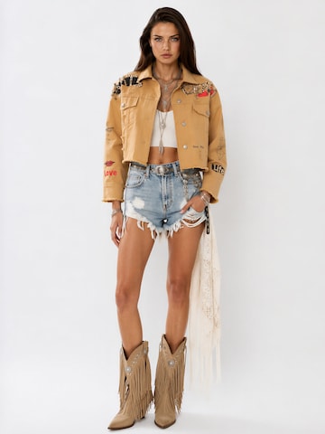 MATSOUR’I Between-season jacket 'Enjoy' in Beige: front